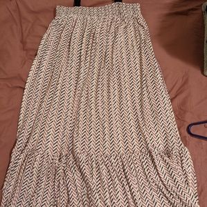 Loft Chevron flounce pocket dress